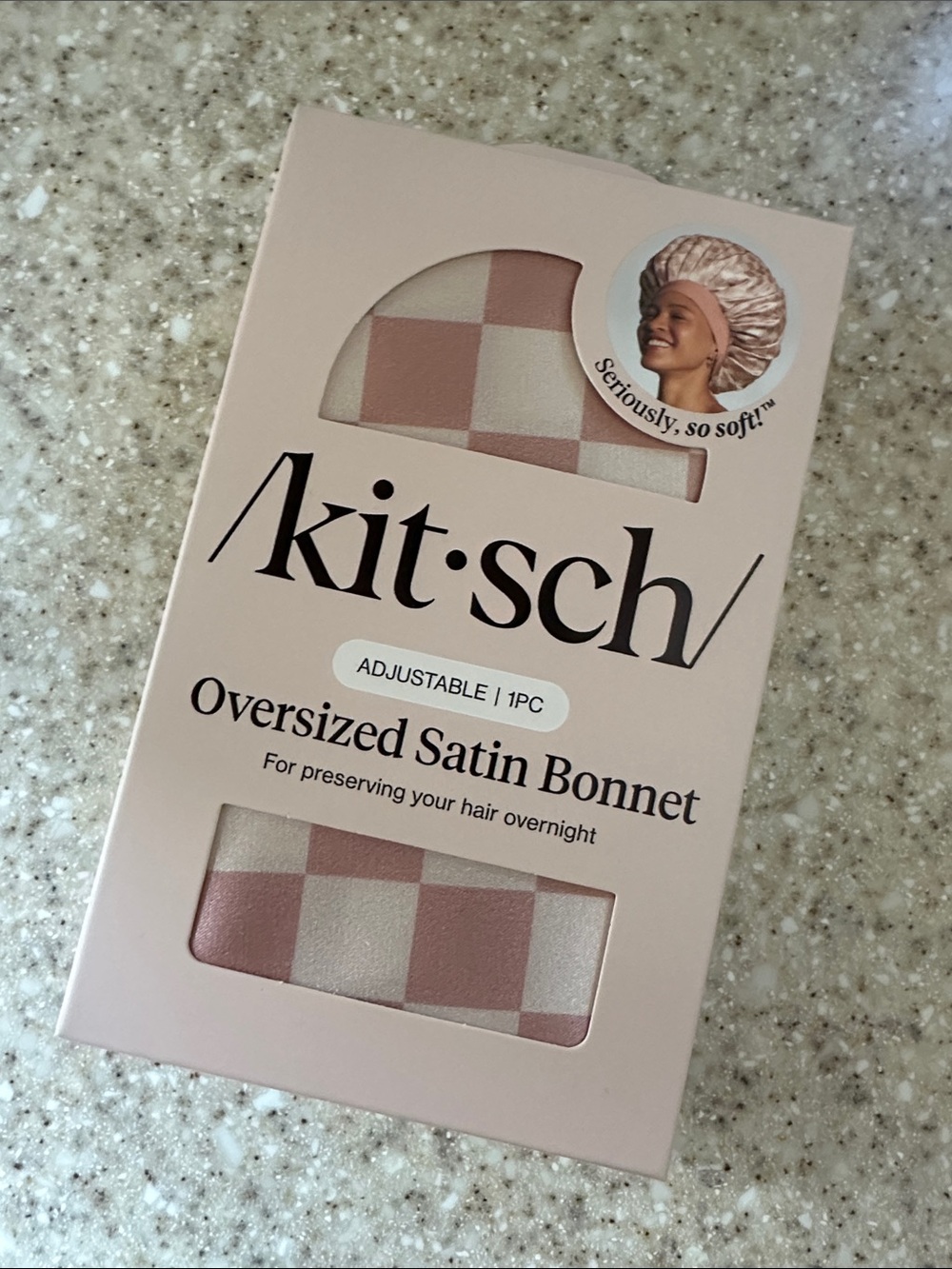 Kitsch Oversized Adjustable Satin Bonnet